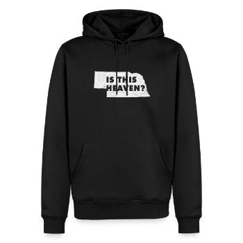 Land Map America US State Home Heaven Nebraska - Männer Premium Bio Hoodie - Schwarz - Vorne - Nico (187cm)