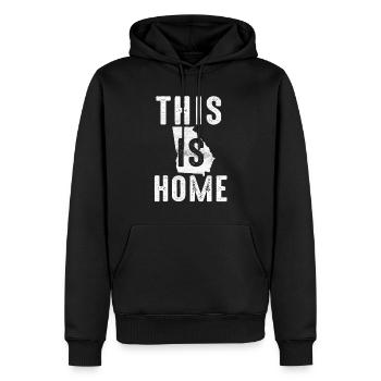 Map America US State Flag This Home Georgia - Männer Premium Bio Hoodie - Schwarz - Vorne - Nico (187cm)