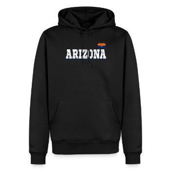 State Name America State Flag Arizona - Männer Premium Bio Hoodie - Schwarz - Vorne - Nico (187cm)