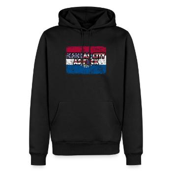 America US Flag State Flag Kansas - Männer Premium Bio Hoodie - Schwarz - Vorne - Nico (187cm)