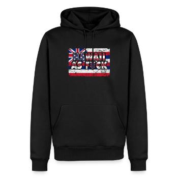 America US Flag State Flag Hawaii - Männer Premium Bio Hoodie - Schwarz - Vorne - Nico (187cm)