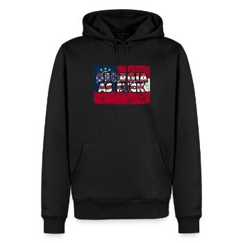 America US Flag State Flag Georgia - Männer Premium Bio Hoodie - Schwarz - Vorne - Nico (187cm)