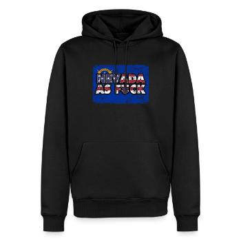 America US Flag State Flag Nevada - Männer Premium Bio Hoodie - Schwarz - Vorne - Nico (187cm)