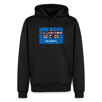 America US Flag State Flag Oklahoma - Männer Premium Bio Hoodie - Schwarz - Vorne - Nico (187cm)