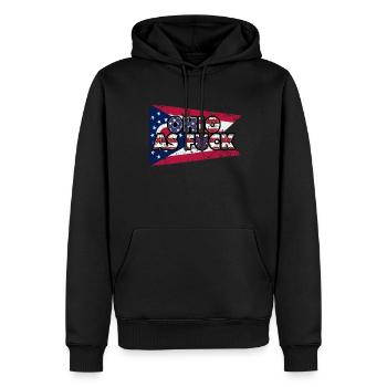 America US Flag State Flag Ohio - Männer Premium Bio Hoodie - Schwarz - Vorne - Nico (187cm)