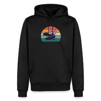 Fledermäuse Fledermaus Fledermausschutz Höhle - Männer Premium Bio Hoodie - Schwarz - Vorne - Nico (187cm)