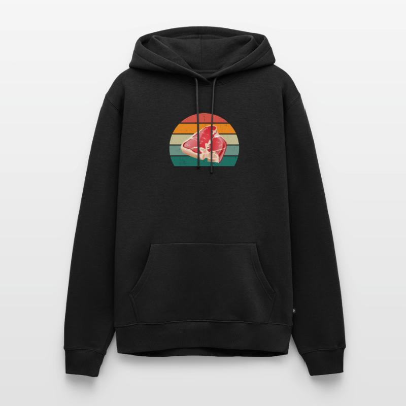 Butcher Fleischer Wurst rind Fleischerei Fleischerei Fleisch Men’s Premium Organic Hoodie