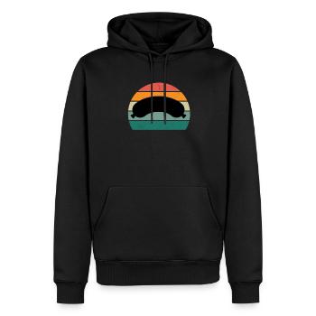 Butcher Fleischer Wurst rind Fleischerei Fleischerei Fleisch - Men’s Premium Organic Hoodie - black - Front - Nico (187cm)
