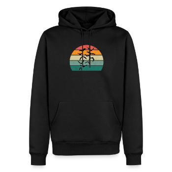 Fledermäuse Fledermaus Fledermausschutz Höhle - Männer Premium Bio Hoodie - Schwarz - Vorne - Nico (187cm)