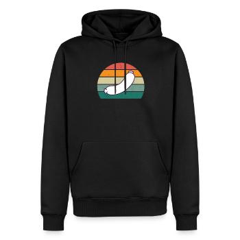 Butcher Fleischer Wurst rind Fleischerei Fleischerei Fleisch - Men’s Premium Organic Hoodie - black - Front - Nico (187cm)