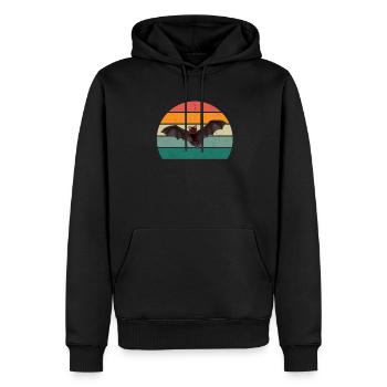 Fledermäuse Fledermaus Fledermausschutz Höhle - Männer Premium Bio Hoodie - Schwarz - Vorne - Nico (187cm)