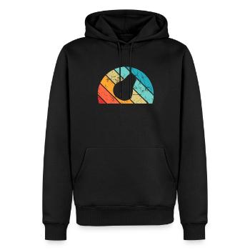 Birne Obst Frucht Birnen Garten Retro Geschenk - Männer Premium Bio Hoodie - Schwarz - Vorne - Nico (187cm)