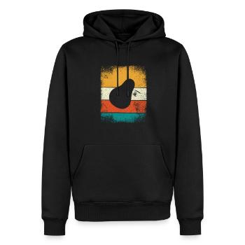 Avocado Vegan Lover Retro Veggie Diet Gift idea - Männer Premium Bio Hoodie - Schwarz - Vorne - Nico (187cm)