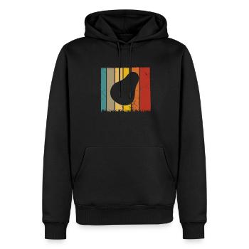 Avocat Vegan Lover Retro Veggie Diet Idée cadeau - Sweat à capuche Premium bio Homme - noir - Devant - Nico (187cm)