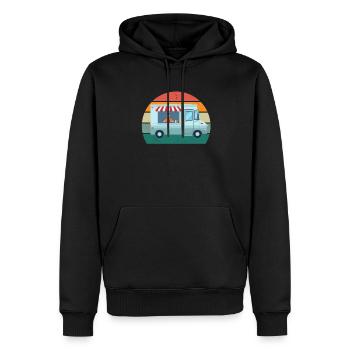 Food Trucker Cook Cook Food Wheels Motto Food - Men’s Premium Organic Hoodie - black - Front - Nico (187cm)