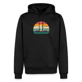 Fossiles Fossilisation Dinosaure préhistorique Fossile - Sweat à capuche Premium bio Homme - noir - Devant - Nico (187cm)
