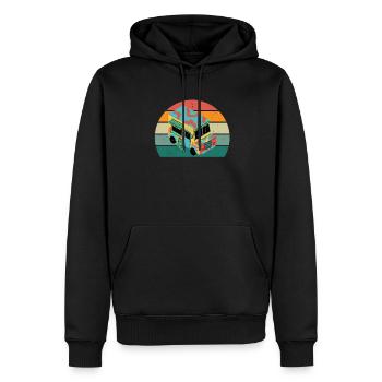 Food Trucker Cook Cook Food Wheels Motto Food - Men’s Premium Organic Hoodie - black - Front - Nico (187cm)