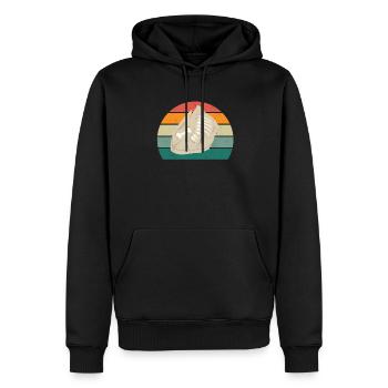 Fossiles Fossilisation Dinosaure préhistorique Fossile - Sweat à capuche Premium bio Homme - noir - Devant - Nico (187cm)