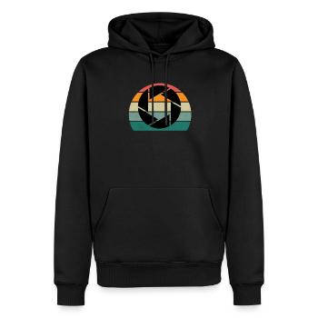 Photo Photos Photographer Focus Focus Photographer - Men’s Premium Organic Hoodie - black - Front - Nico (187cm)