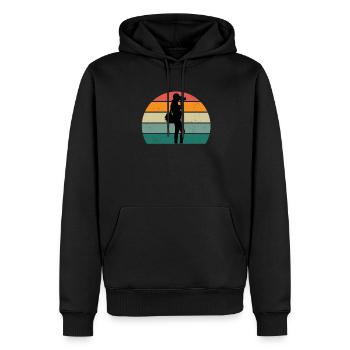 Photo Photos Photographer Focus Focus Photographer - Men’s Premium Organic Hoodie - black - Front - Nico (187cm)