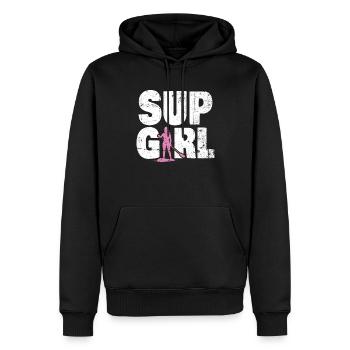 Sup Stand Up Paddle Design Sup Board Paddeln - Sweat à capuche Premium bio Homme - noir - Devant - Nico (187cm)
