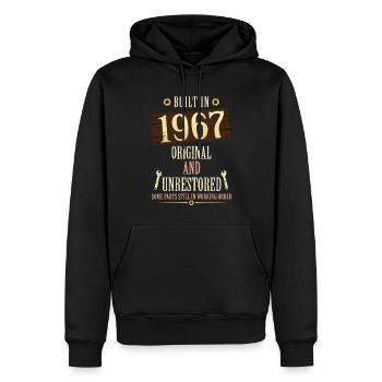 Built In The 1967 Original And Unrestored - Men’s Premium Organic Hoodie - black - Front - Nico (187cm)