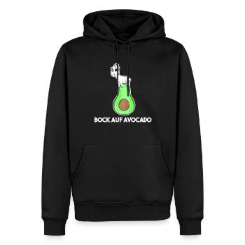 Bock auf Avocado - Ziege Ziegenbock - Männer Premium Bio Hoodie - Schwarz - Vorne - Nico (187cm)