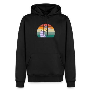 Ferien Urlaub Spaß Action Themenpark Achterbahn - Männer Premium Bio Hoodie - Schwarz - Vorne - Nico (187cm)