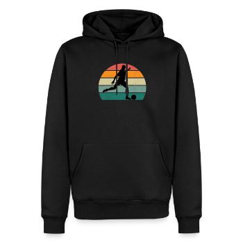 footballer ball player player player football - Men’s Premium Organic Hoodie - black - Front - Nico (187cm)