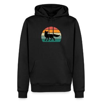 Foxes Fox family Stink like a fox smart - Men’s Premium Organic Hoodie - black - Front - Nico (187cm)