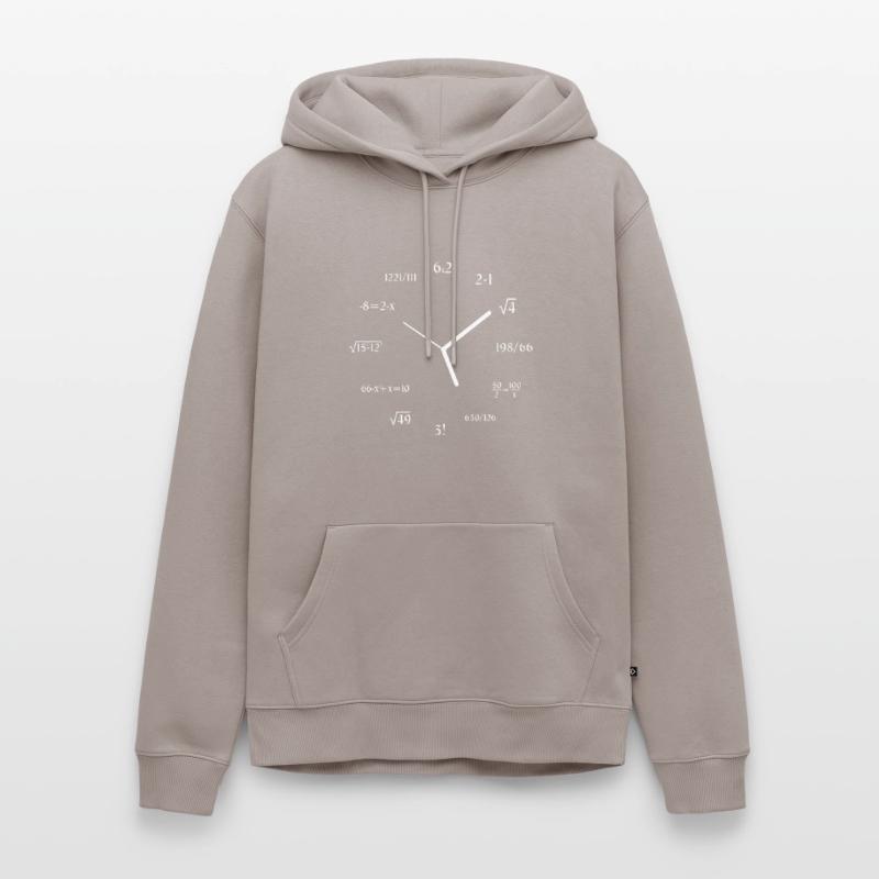 Math Clock Math Meme Math Lover Joke Math Sweat à capuche Premium bio Homme