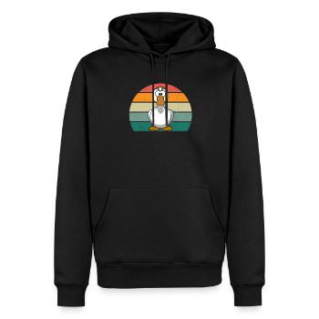 Geese Bird Christmas Goose Flies Birds Goose - Men’s Premium Organic Hoodie - black - Front - Nico (187cm)