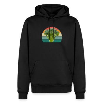 Plante Cultiver Terre Tomate Chou Carotte Légumes - Sweat à capuche Premium bio Homme - noir - Devant - Nico (187cm)