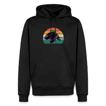 Plante Cultiver Terre Tomate Chou Carotte Légumes - Sweat à capuche Premium bio Homme - noir - Devant - Nico (187cm)