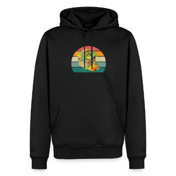 Plante Cultiver Terre Tomate Chou Carotte Légumes - Sweat à capuche Premium bio Homme - noir - Devant - Nico (187cm)
