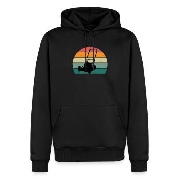 Gärtner Gärtnerin Hecke Rasen Rasenmähen Garten - Männer Premium Bio Hoodie - Schwarz - Vorne - Nico (187cm)