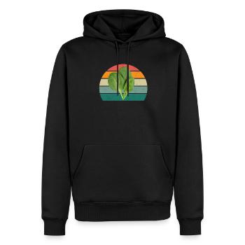 Plante Cultiver Terre Tomate Chou Carotte Légumes - Sweat à capuche Premium bio Homme - noir - Devant - Nico (187cm)