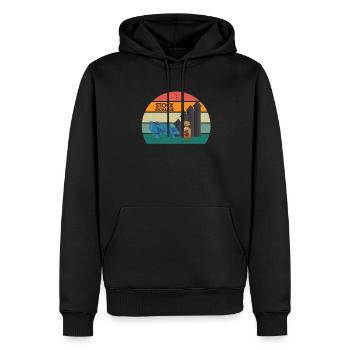 Zaster Moneten Notes Coin Money Virtual Money - Men’s Premium Organic Hoodie - black - Front - Nico (187cm)