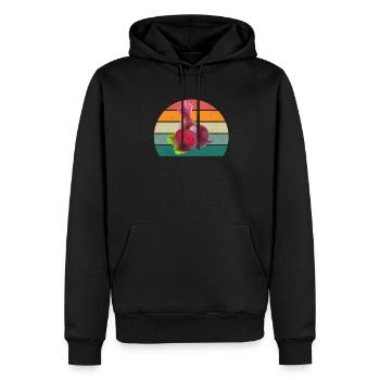 Plante Cultiver Terre Tomate Chou Carotte Légumes - Sweat à capuche Premium bio Homme - noir - Devant - Nico (187cm)
