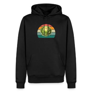 Plante Cultiver Terre Tomate Chou Carotte Légumes - Sweat à capuche Premium bio Homme - noir - Devant - Nico (187cm)