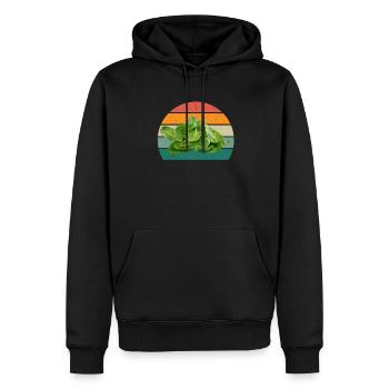 Plante Cultiver Terre Tomate Chou Carotte Légumes - Sweat à capuche Premium bio Homme - noir - Devant - Nico (187cm)