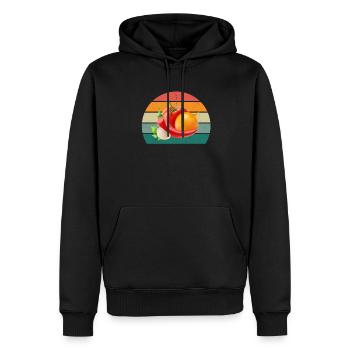 Plante Cultiver Terre Tomate Chou Carotte Légumes - Sweat à capuche Premium bio Homme - noir - Devant - Nico (187cm)