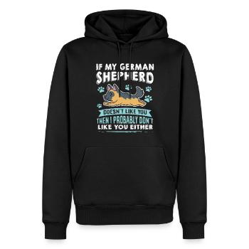Hunde Deutscher Schäfer Hundeliebhaber - Männer Premium Bio Hoodie - Schwarz - Vorne - Nico (187cm)
