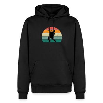 Guitarist Guitarist Guitar Player Bass Guitar - Men’s Premium Organic Hoodie - black - Front - Nico (187cm)