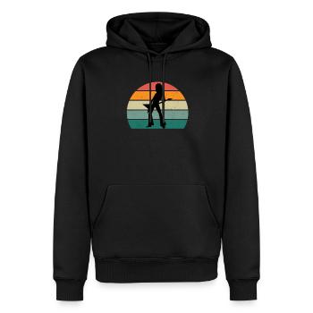 Guitarist Guitarist Guitar Player Bass Guitar - Men’s Premium Organic Hoodie - black - Front - Nico (187cm)