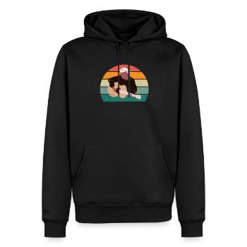 Guitarist Guitarist Guitar Player Bass Guitar - Men’s Premium Organic Hoodie - black - Front - Nico (187cm)