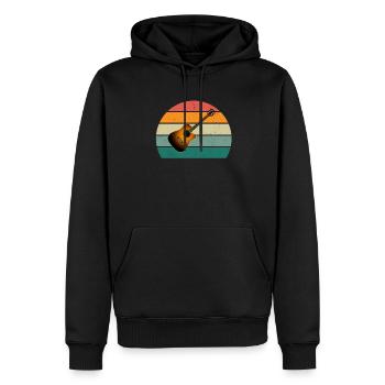 Guitarist Guitarist Guitar Player Bass Guitar - Men’s Premium Organic Hoodie - black - Front - Nico (187cm)