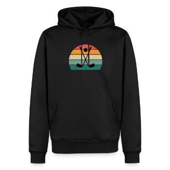 Golfer Golferin Golfspieler Golfspielerin Golf - Men’s Premium Organic Hoodie - black - Front - Nico (187cm)
