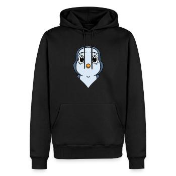 Pingouin - Sweat à capuche Premium bio Homme - noir - Devant - Nico (187cm)