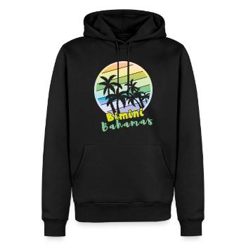 Vintage Beach Bahamas 2022 Tropical Hello Summer - Männer Premium Bio Hoodie - Schwarz - Vorne - Nico (187cm)
